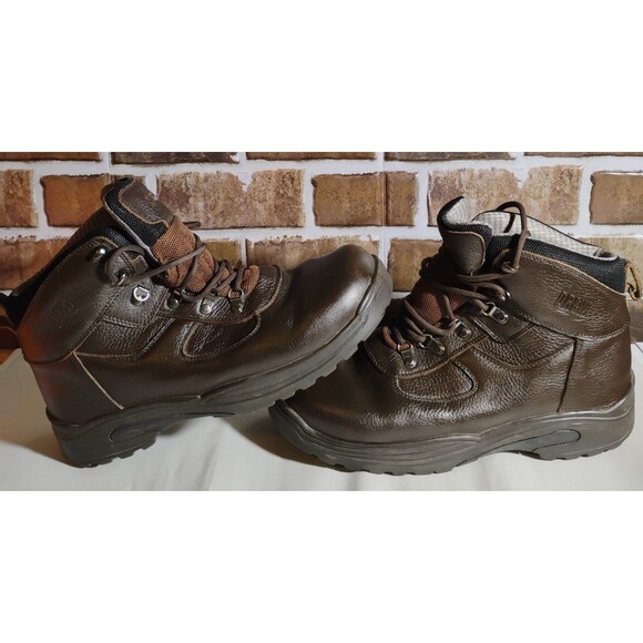 Drew Rockford Brown Leather Work Boots Size 11 main image 5